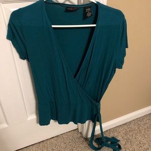 New York and company size small green shirt